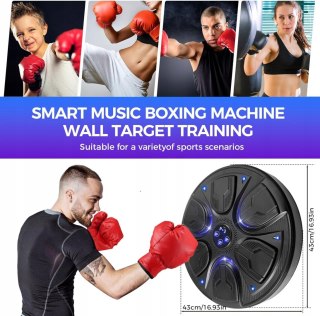 MASZYNA BOKSERSKA DO TRENINGU BOKSU Z PODŚWIETLENIEM LED + RĘKAWICE