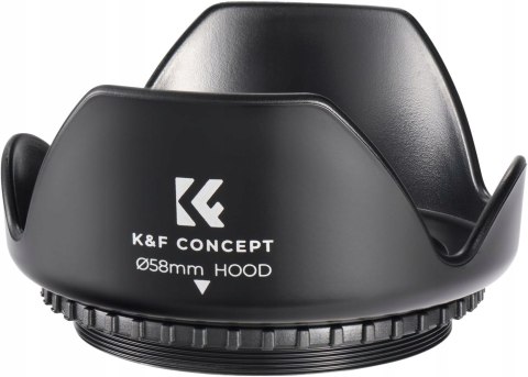 OSŁONA PRZECIWSŁONECZNA K&F CONCEPT 58MM DO CANON T8i T7 T7i T6i T6
