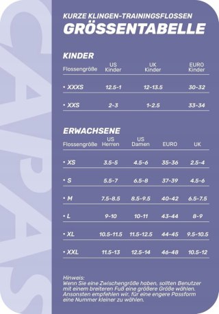 PŁETWY KRÓTKIE TRENINGOWE DO PŁYWANIA FINIS CAPAS 43-44