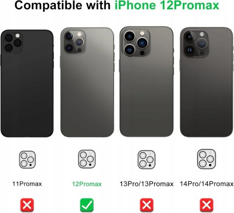 SZKŁO HARTOWANE NA OBIEKTYWY APARATU APPLE iPHONE 12 PRO MAX 2 SZTUKI