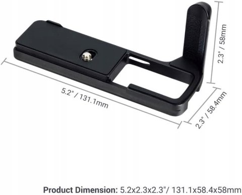 UCHWYT GRIP HANDGRIP JJC HG-XT5 DO FUJIFILM MHG-XT5 X-T5 CZARNY