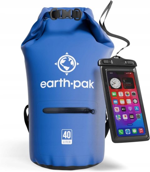 WOREK WODOODPORNY ŻEGLARSKI EARTH-PAK TORBA WODOSZCZELNA 40L
