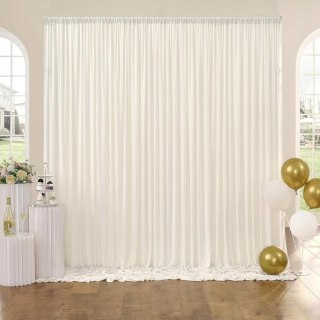 ZASŁONA IMPREZOWA WESELE ŚLUB KOMUNIA TŁO DEKORACJA 3M ZESTAW