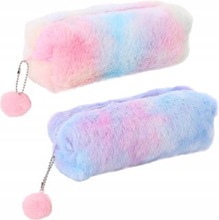 2x TOREBKA DZIECIĘCA PIÓRNIK PLUSZOWY KOSMETYCZKA 2 SZTUKI