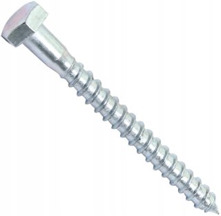 50x ŚRUBA ZESTAW WKRĘTÓW DO DREWNA ZE STALI M8x80MM 50 SZTUK
