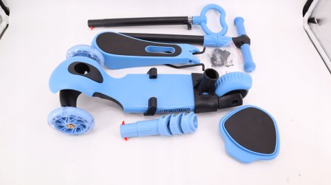 HULAJNOGA TRÓJKOŁOWA BALANSOWA DLA DZIECI ŚWIECĄCE KÓŁKA RICOKIDS 3W1