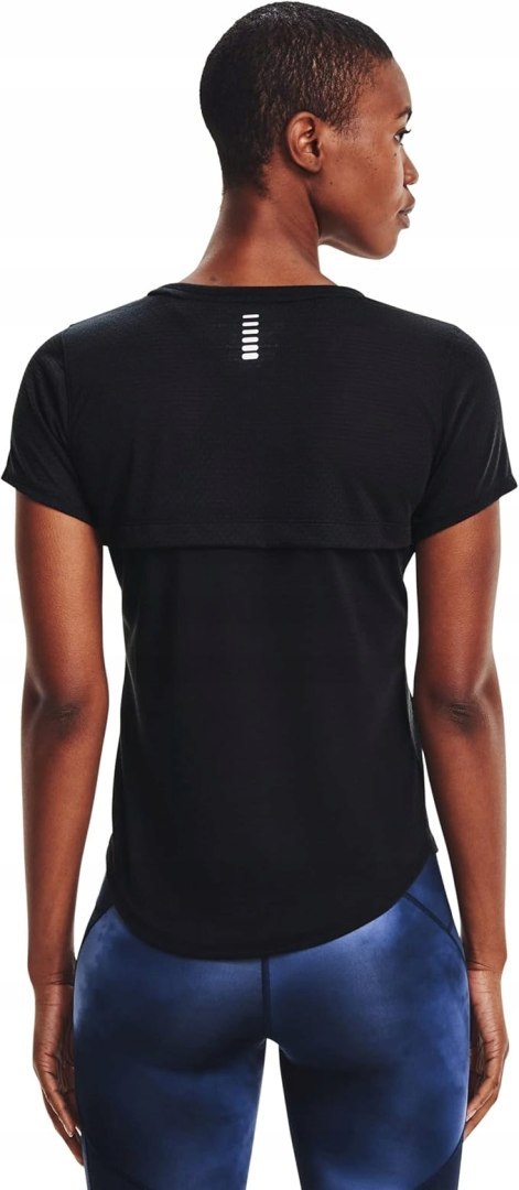 KOSZULKA SPORTOWA DO BIEGANIA DAMSKA UNDER ARMOUR STREAKER SS R. M CZARNA