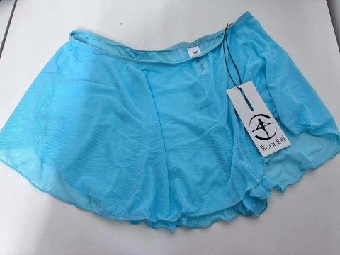 KRÓTKA SPÓDNICZKA DO BALETU TAŃCA TURKUSOWA ROZ. M/L