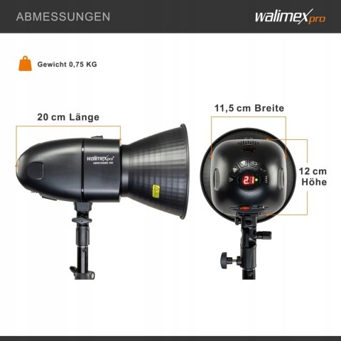 LAMPA STUDYJNA WALIMEX PRO NEWCOMER 100 + 2x SOFTBOX 2x STATYW WYZWALACZ