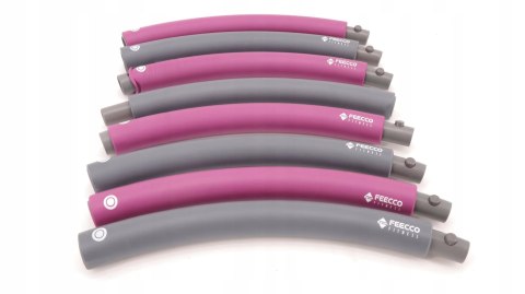 ODCHUDZAJĄCE HULAHOP KOŁO SKŁADANE HULA HOOP MASAŻ FEECCO