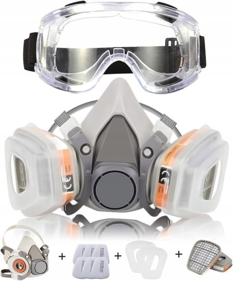 PÓŁMASKA PRZECIWPYŁOWA OSŁONA TWARZY ZELBUCK ZESTAW