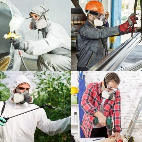 PÓŁMASKA PRZECIWPYŁOWA OSŁONA TWARZY ZELBUCK ZESTAW