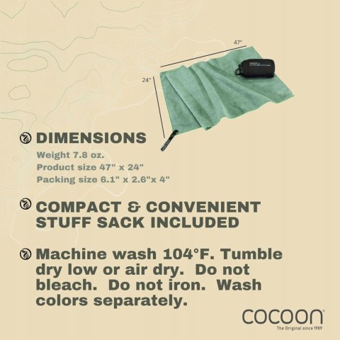 RĘCZNIK SZYBKOSCHNĄCY SPORTOWY PLAŻOWY Z MIKROFIBRY NA SIŁOWNIĘ 120x60CM