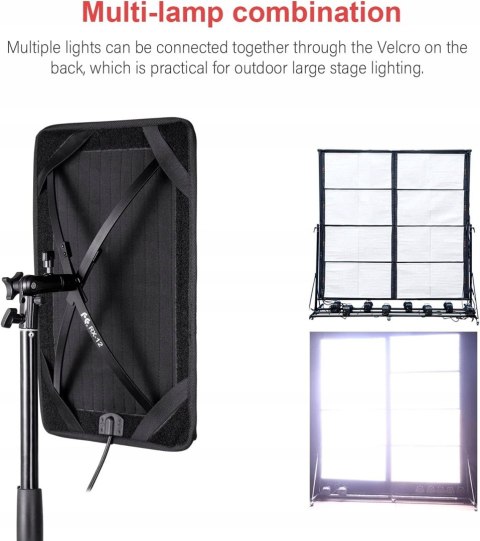 SOFTBOX MODYFIKATOR ŚWIATŁA DYFUZOR LED FALCON EYES RX-12T 5600K