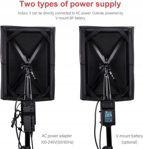 SOFTBOX MODYFIKATOR ŚWIATŁA DYFUZOR LED FALCON EYES RX-12T 5600K