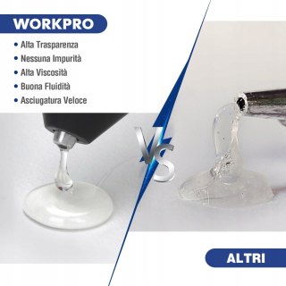 100x WORKPRO WKŁADY KLEJOWE NA GORĄCO 11x200MM 100 SZTUK