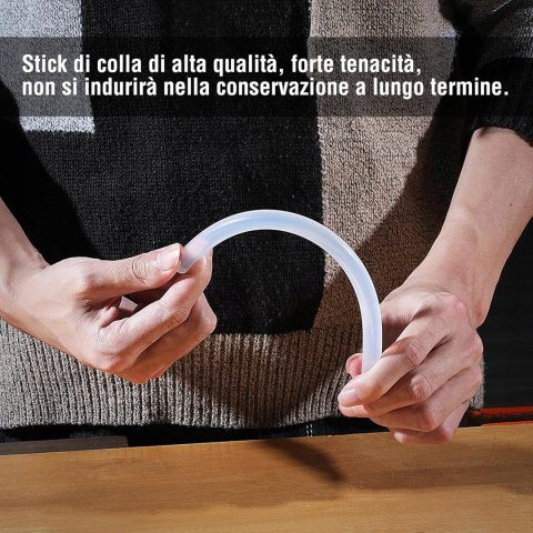 100x WORKPRO WKŁADY KLEJOWE NA GORĄCO 11x200MM 100 SZTUK