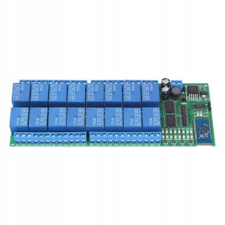 16-KANAŁOWA PŁYTKA PRZEKAŹNIKOWA BLUETOOTH DC 12V