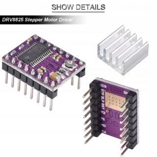 2x MODUŁ STEROWNIKA SILNIKA KORKOWEGO RADIATOR DRV8825 2 SZTUKI