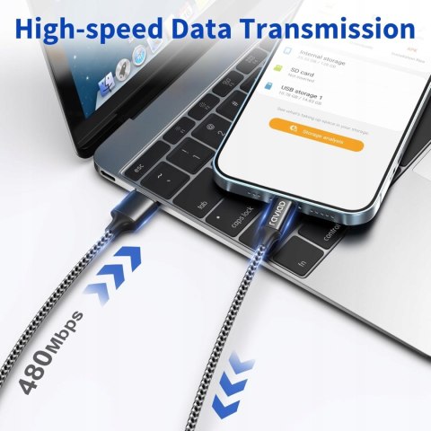 2x PRZEWÓD KABEL USB NA LIGHTNING iPHONE iPAD APPLE 2M