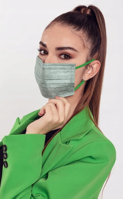 25x MASECZKA JEDNORAZOWA 3-WARSTWOWA TYPE IIR KOLOROWA