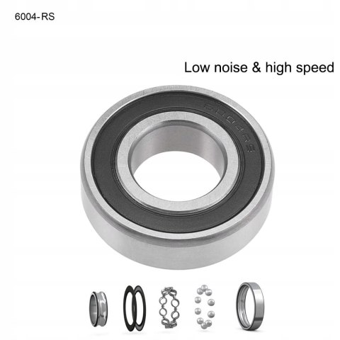 4x ŁOŻYSKO KULKOWE 6004 2RS 20x42x12MM ZESTAW 4 SZTUKI