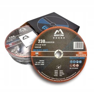 5x TARCZA TNĄCA MERRYLAND DO SZLIFIERKI KĄTOWEJ 230x3MM