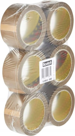 6x TAŚMA PAKOWA 3M SCOTCH 309 BOX SEALING TAPE 50MMx66M 6 SZTUK ZESTAW