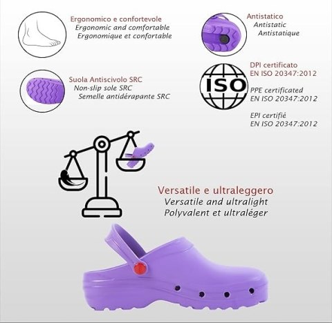 BUTY OCHRONNE ROBOCZE Z OTWORAMI CHODAKI LACZKI REPOSA LIGHT SHOCK R. 38