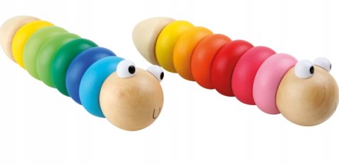 DREWNIANA GĄSIENICA DO SKŁADANIA KONSTRUKCYJNA PLAY & FUN