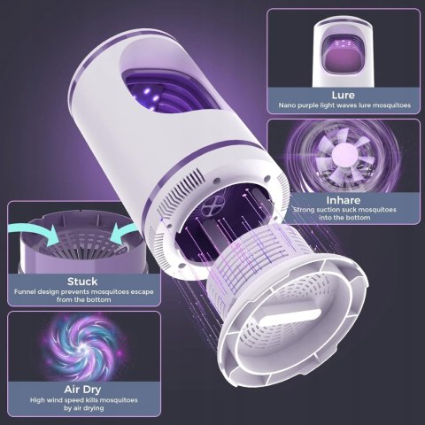 ELEKTRYCZNA LAMPA OWADOBÓJCZA NA MUCHY KOMARY OWADY
