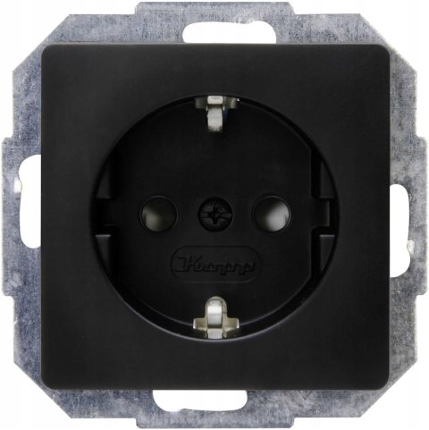 GNIAZDKO GNIAZDO ELEKTRYCZNE PODTYNKOWE KOPP PARIS CZARNE