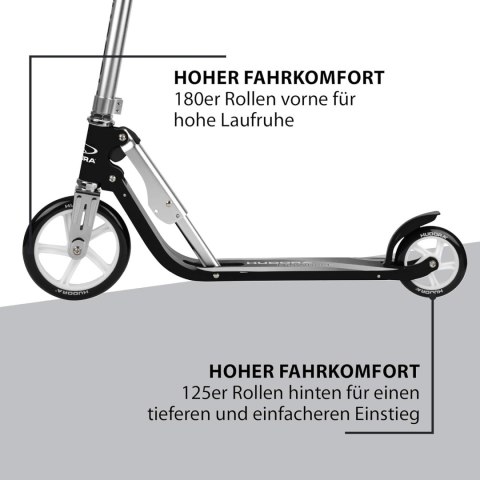 HULAJNOGA SKŁADANA DZIECIĘCA DWUKOŁOWA HUDORA LITTLE BIGWHEEL CZARNA