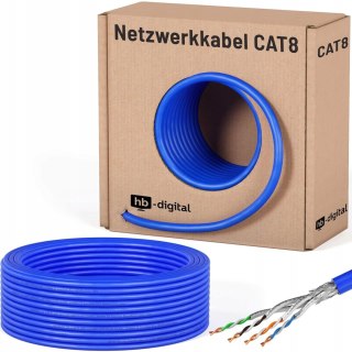 KABEL PRZEWÓD SIECIOWY HB-DIGITAL CAT 8.1 20M NIEBIESKI