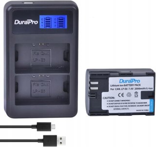 ŁADOWARKA USB LCD + AKUMULATOR 2000mAh DURAPRO PANASONIC DMW-BLF19