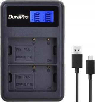 ŁADOWARKA USB LCD + AKUMULATOR 2000mAh DURAPRO PANASONIC DMW-BLF19