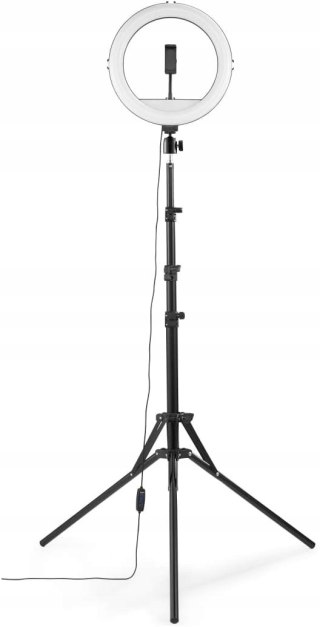 LAMPA PIERŚCIENIOWA RING HAMA SPOTLIGHT STEADY 120 + UCHWYT NA TELEFON