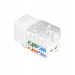 MODUŁ KEYSTONE RJ45 VCE CAT6 RJ45 90 STOPNI ETHERNET UTP 4 SZTUKI