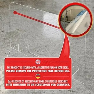 OSŁONA Z PLEXI PLEKSA SZYBA OCHRONNA ANTYWIRUSOWA 60x40CM