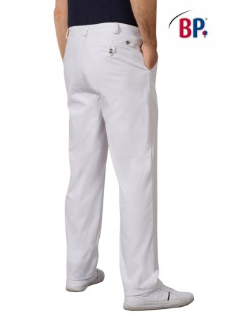 SPODNIE GASTRONOMICZNE MEDYCZNE MĘSKIE BP R. 54 BIAŁE