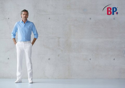 SPODNIE GASTRONOMICZNE MEDYCZNE MĘSKIE BP R. 54 BIAŁE