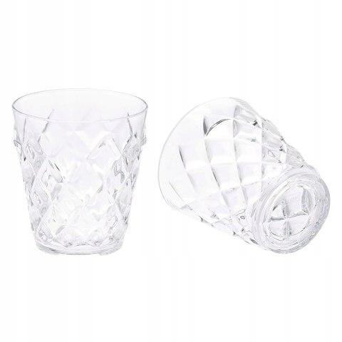 ZESTAW SZKLANEK DO NAPOJÓW WODY SZKLANKA 250ML AMAZON 4 SZTUKI