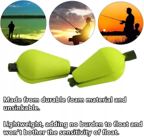 15x ZESTAW SPŁAWIKÓW PŁYWAKI SPŁAWIKI PŁYWAJĄCE KROPLA WODY