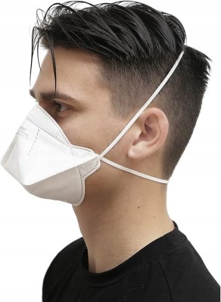 40x MASKA MEDYCZNA OCHRONNA FFP2 NR EN149:2001 ZESTAW 40 SZTUK BIAŁA