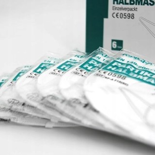 6x MASKA MEDYCZNA OCHRONNA FFP2 NR EN149:2001 ZESTAW 6 SZTUK BIAŁA