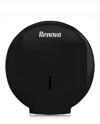 DOZOWNIK DO PAPIERU TOALETOWEGO W ROLCE UCHWYT ŚCIENNY RENOVA CZARNY