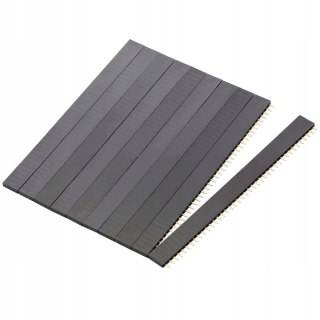 GNIAZDO SZPILKOWE LISTWA SZYNA 10 SZTUK 40 PINÓW 2,54MM