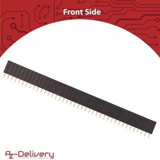 GNIAZDO SZPILKOWE LISTWA SZYNA 10 SZTUK 40 PINÓW 2,54MM