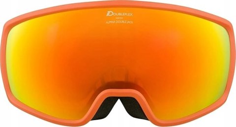 GOGLE NARCIARSKIE SNOWBOARDOWE ALPINA DOUBLE JACK Q-LITE RED SPH.S2