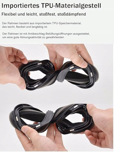 GOGLE NARCIARSKIE SNOWBOARDOWE OBAOLAY UV 400 CAT. 3 OTG + ETUI